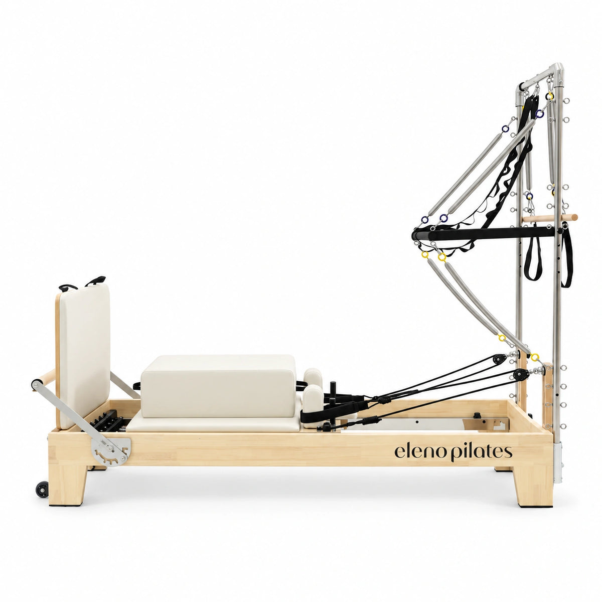 Eleno Pilates M2 Oak Wood Half Tower Reformer Beige