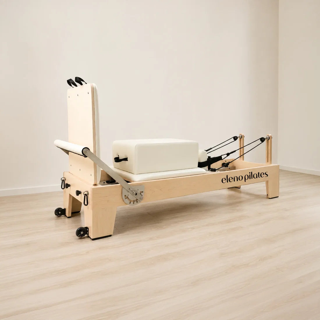 Eleno M4 Pro maple Pilates reformer in beige – product image 7