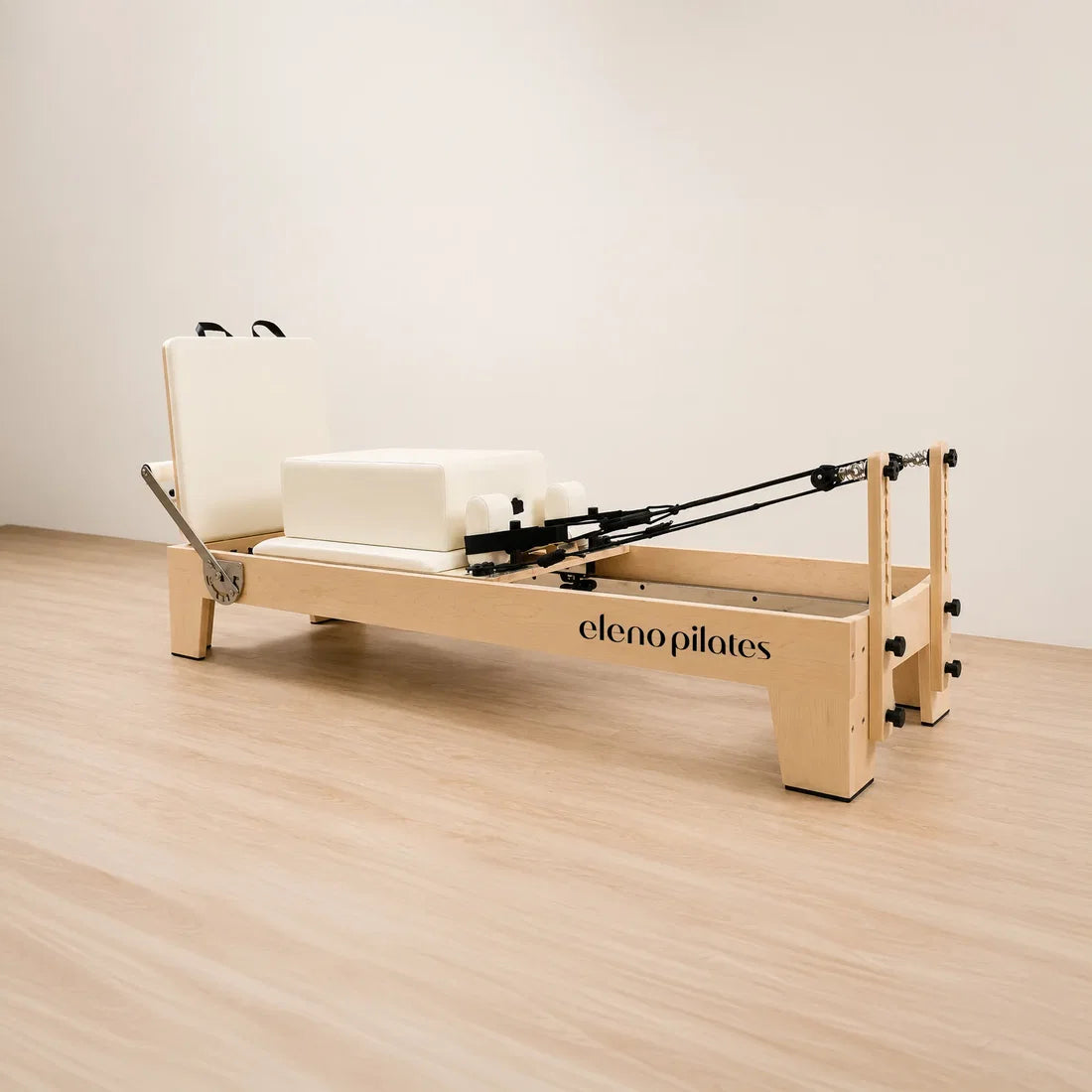 Eleno M4 Pro maple Pilates reformer in beige – product image 3